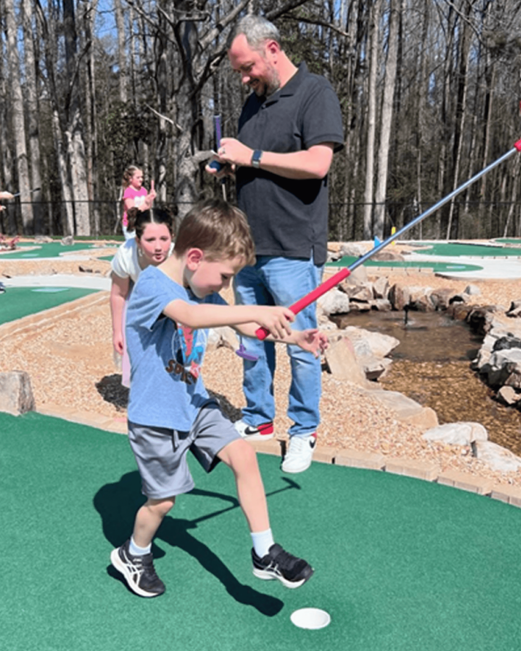 Mini golf at Swing ATL
